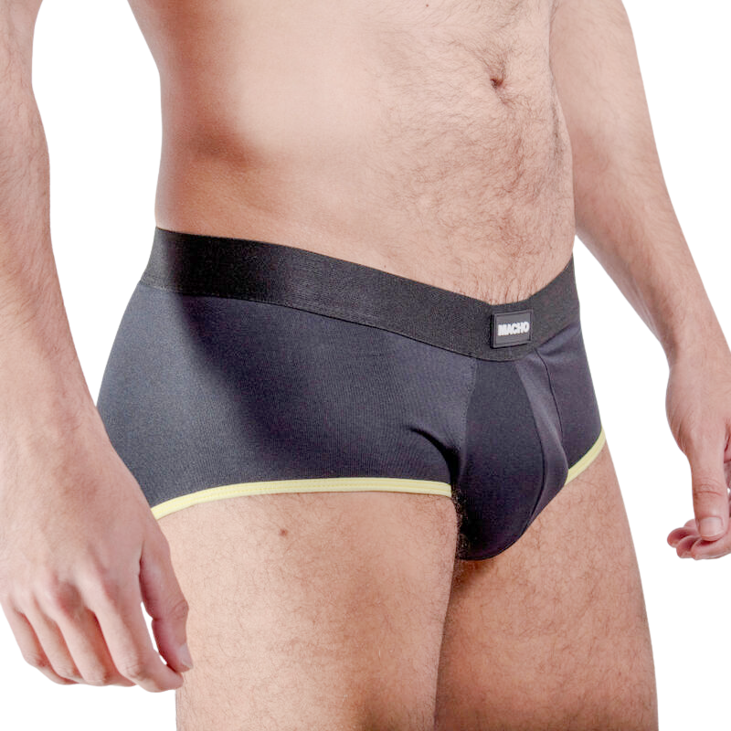 MALE - MS24A DARK YELLOW BRIEF UNDERWEAR S Sexshoptuga 