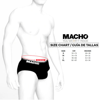 MACHO - MS24A CUECA BRIEF AMARELO ESCURO S - Sexshoptuga 