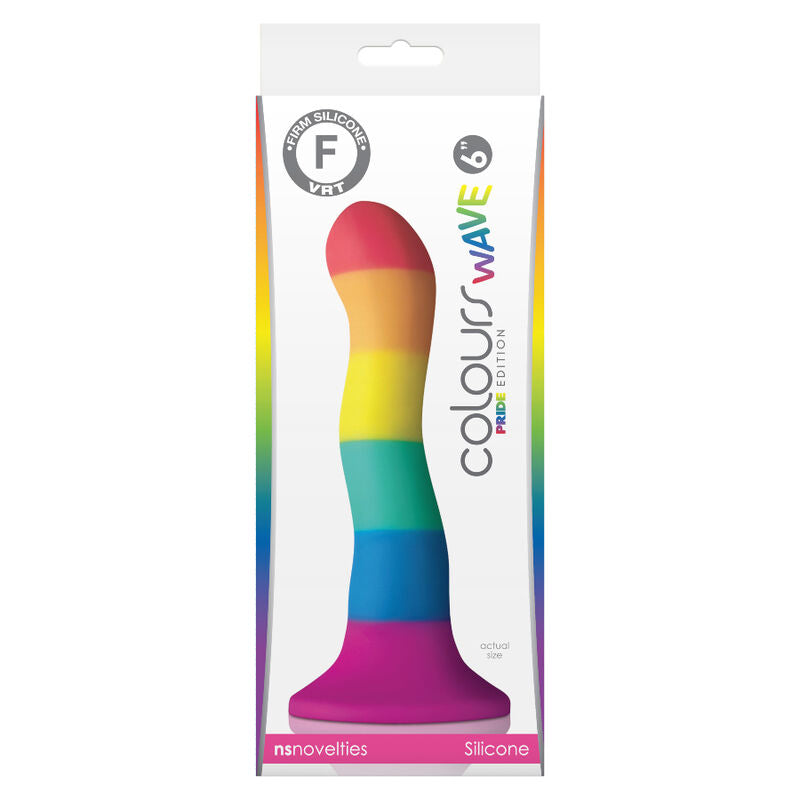 ORGULHO - BANDEIRA LGBT ONDA DILDO 17 CM - Sexshoptuga 