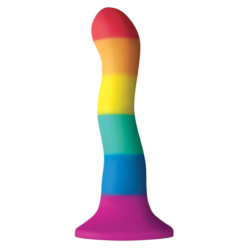 ORGULHO - BANDEIRA LGBT ONDA DILDO 17 CM - Sexshoptuga 