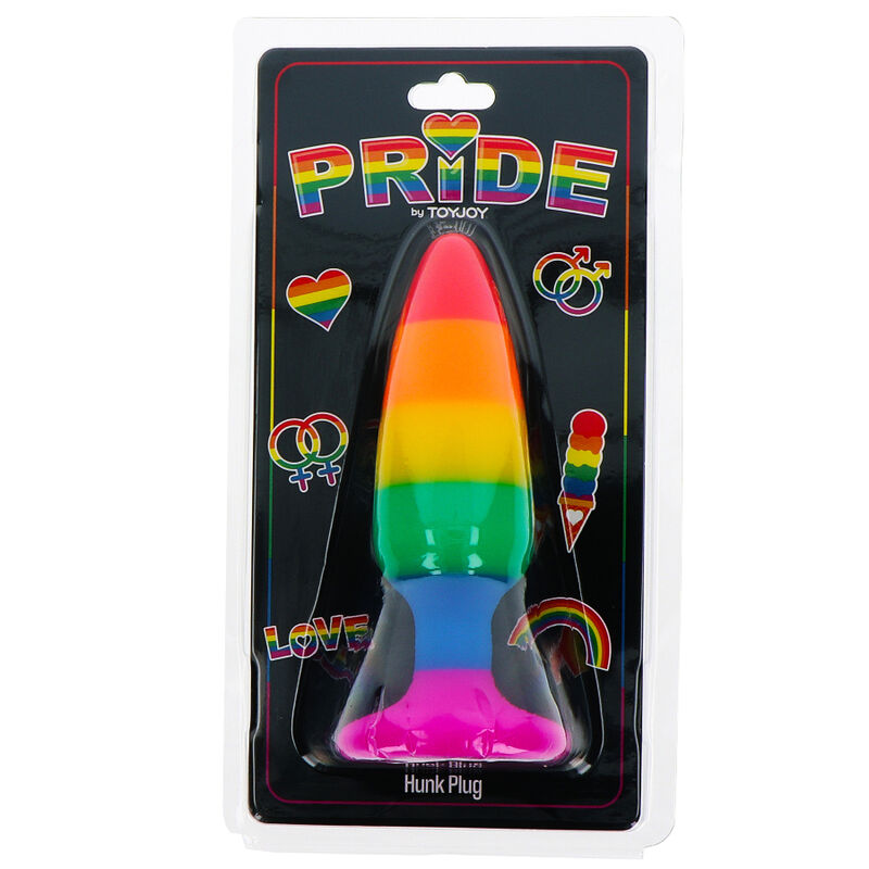 ORGULHO - BANDEIRA LGBT PLUG HUNK 10,5 CM - Sexshoptuga 