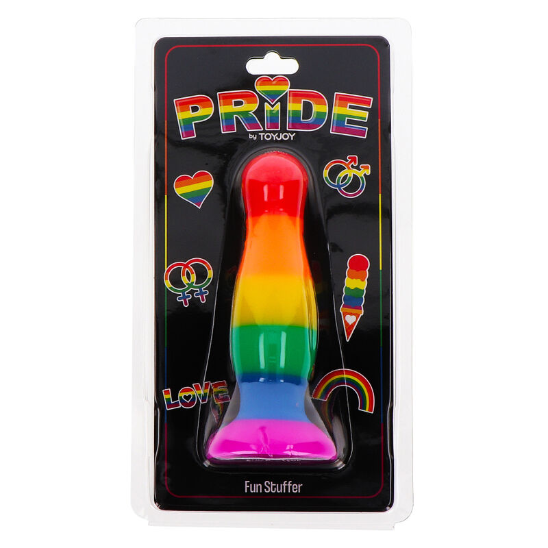 PRIDE - PLUG BANDEIRA LGBT FUN STUFER 8,5 CM - Sexshoptuga  Sexshoptuga 