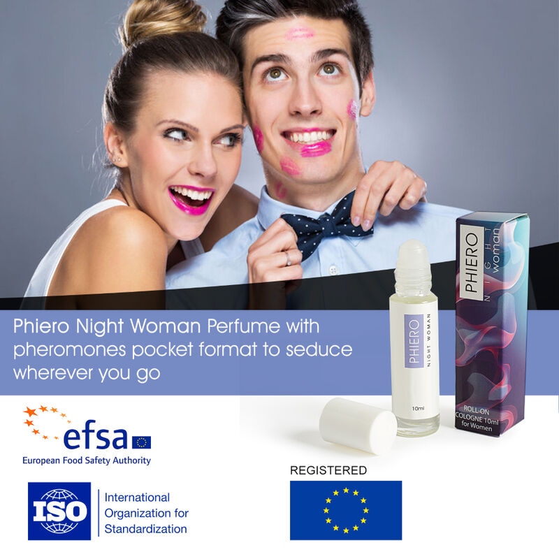 500 COSMETICS - MULHER DA NOITE DE PHIERO. PERFUME COM FEROMONAS EM FORMATO DE ROLL-ON PARA MULHERES - Sexshoptuga  Sexshoptuga 