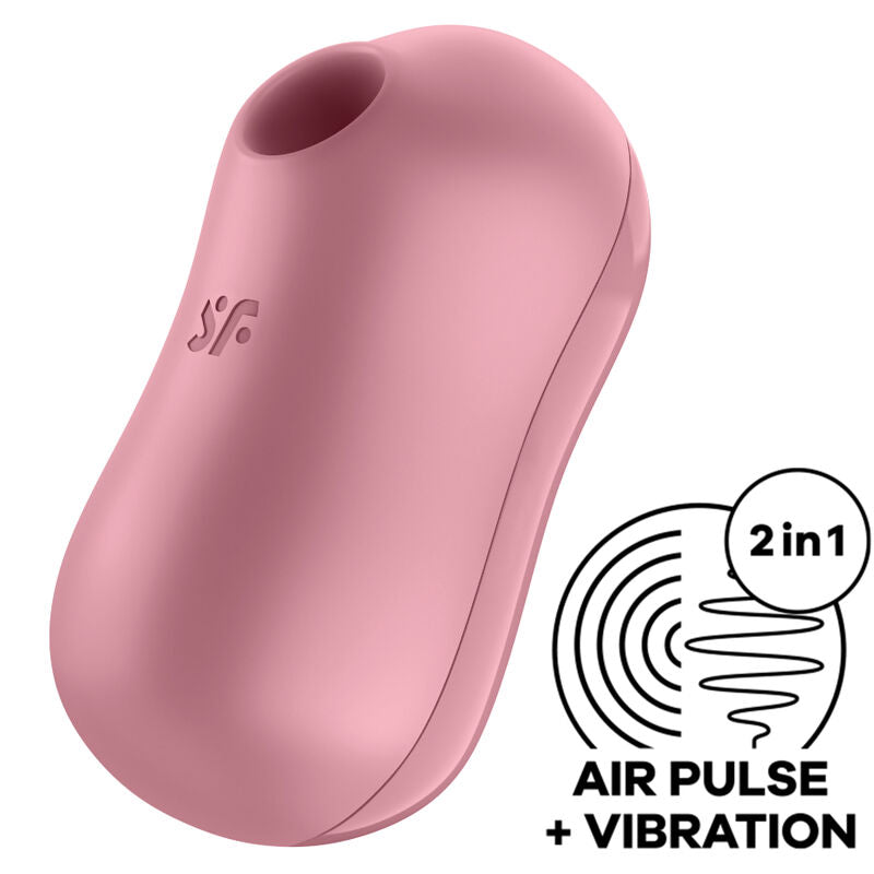 SATISFYER - ESTIMULADOR E VIBRADOR DE PULSO DE AR COTTON CANDY LILÁS - Sexshoptuga 