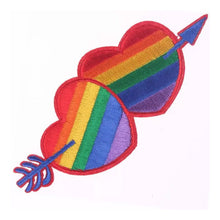 PRIDE - PATCH DE CORAO COM BANDEIRA LGBT - Sexshoptuga  Sexshoptuga 