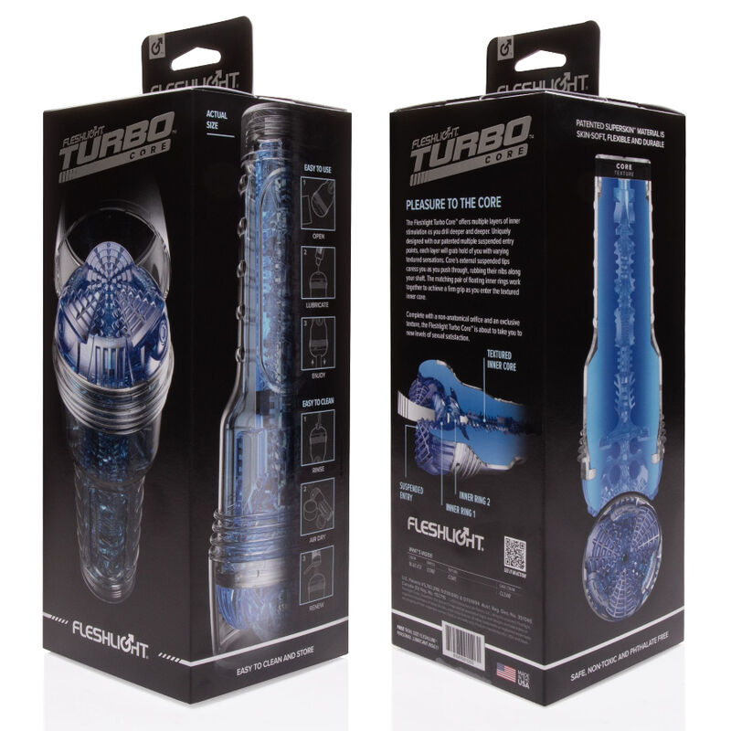 FLESHLIGHT - TURBO CORE AZUL GELO - Sexshoptuga  Sexshoptuga 