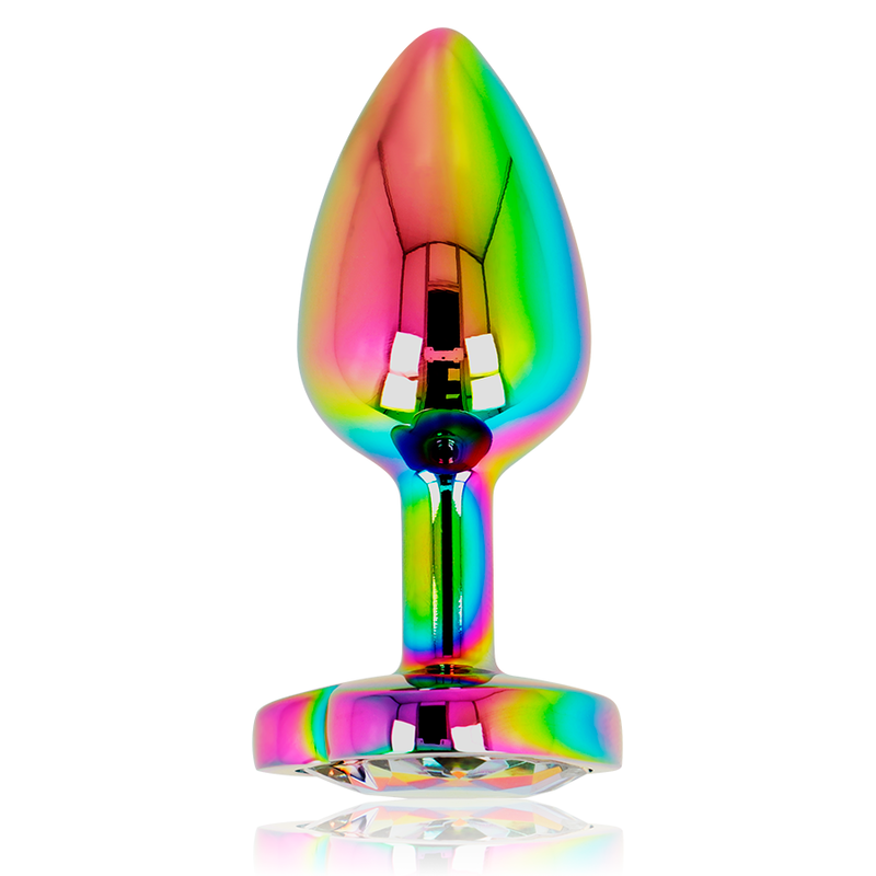 OHMAMA - PLUG ANAL DE CORAÇÃO IRIDESCENTE TAMANHO S - Sexshoptuga  Sexshoptuga 