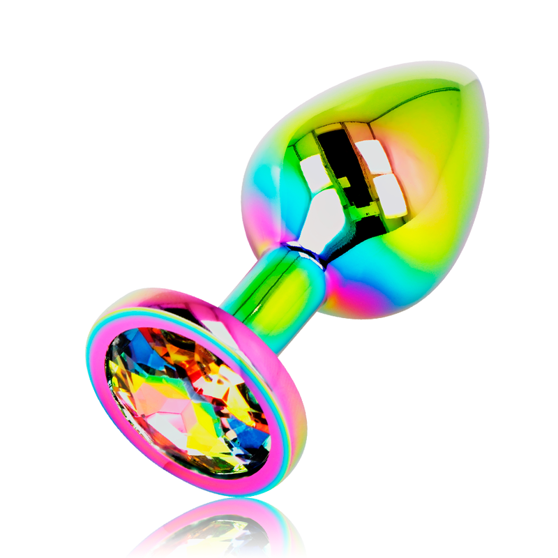 OHMAMA - PLUG ANAL CÍRCULO IRIDESCENTE TAMANHO S - Sexshoptuga  Sexshoptuga 