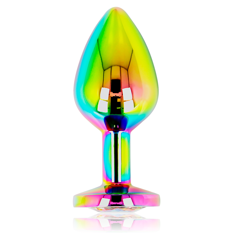 OHMAMA - PLUG ANAL CÍRCULO IRIDESCENTE TAMANHO M - Sexshoptuga  Sexshoptuga 