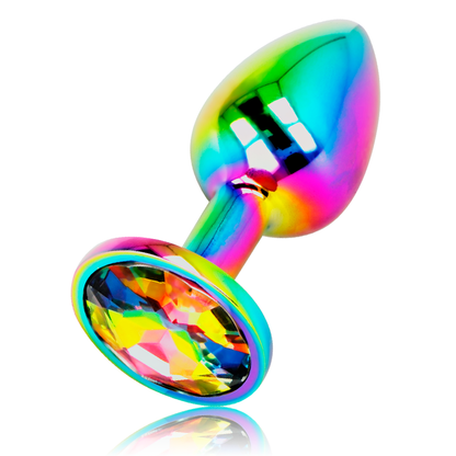 OHMAMA - PLUG ANAL CÍRCULO IRIDESCENTE TAMANHO M - Sexshoptuga 