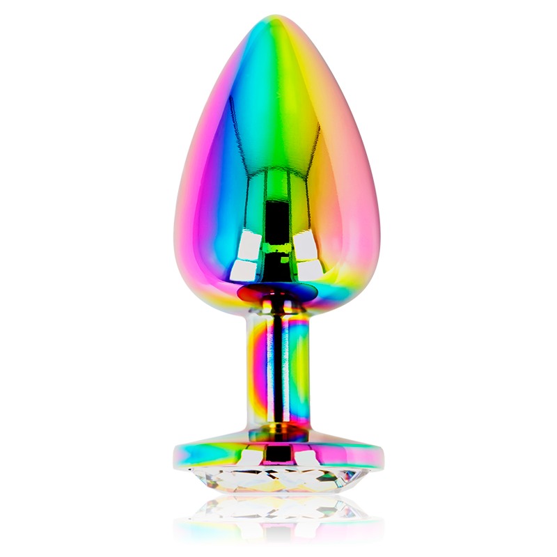 OHMAMA - PLUG ANAL CÍRCULO IRIDESCENTE - TAMANHO L - Sexshoptuga  Sexshoptuga 