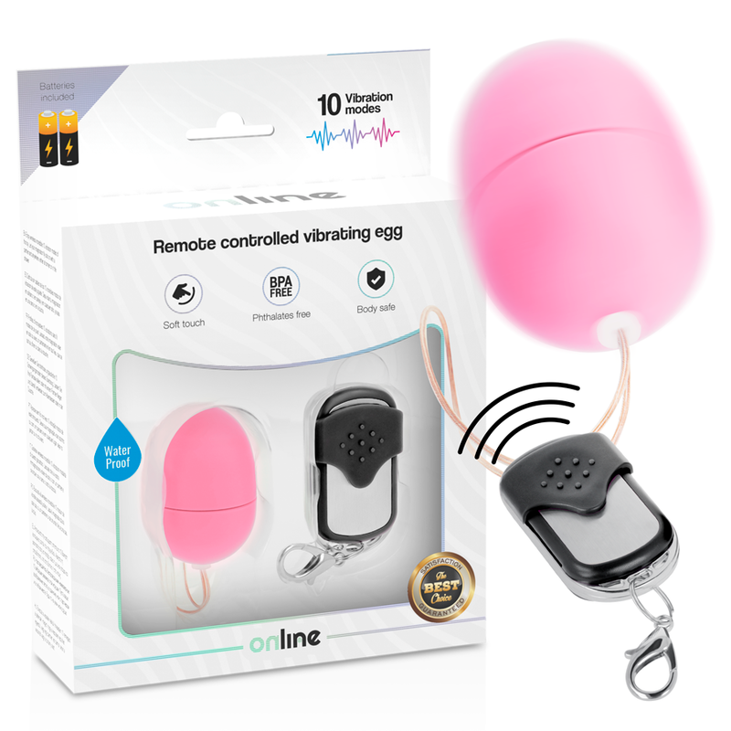 ONLINE - OVO VIBRANTE COM CONTROLE REMOTO S ROSA - Sexshoptuga  Sexshoptuga 