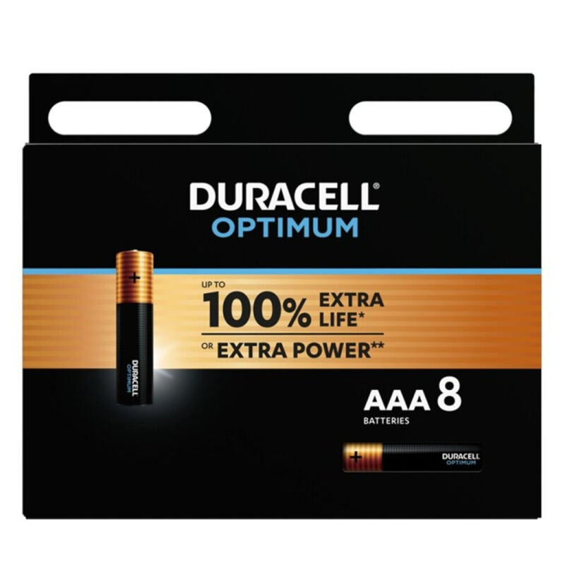 DURACELL - BATERIA ALCALINA OPTIMUM AAA LR03 8 UNIDADE Sexshoptuga 