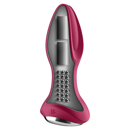 SATISFYER - ROTATOR PLUG 2+ APLICATIVO VIBRATÓRIO PRETO - Sexshoptuga 