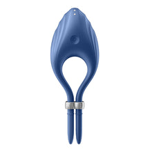 SATISFYER - VIBRADOR DE ANEL DUELISMO AZUL - Sexshoptuga  Sexshoptuga 