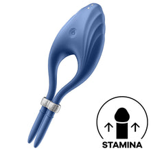 SATISFYER - VIBRADOR DE ANEL DUELISMO AZUL - Sexshoptuga  Sexshoptuga 