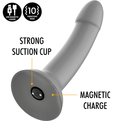 MYTHOLOGY - RUNE MAJESTIC DILDO S - VIBRADOR WATCHME TECNOLOGIA SEM FIO COMPATÍVEL - Sexshoptuga 