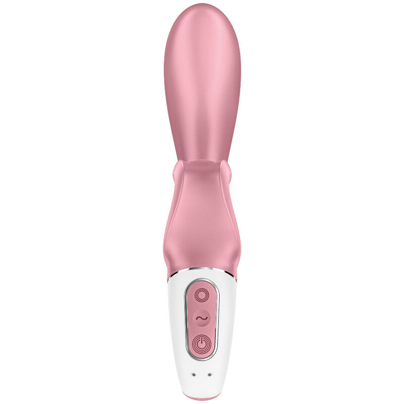 SATISFYER - APLICATIVO VIBRADOR DE COELHO HUG ME ROSA - Sexshoptuga  Sexshoptuga 