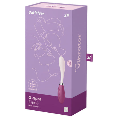 SATISFYER - MULTI VIBRADOR G-SPOT FLEX 3 CINZA - Sexshoptuga 