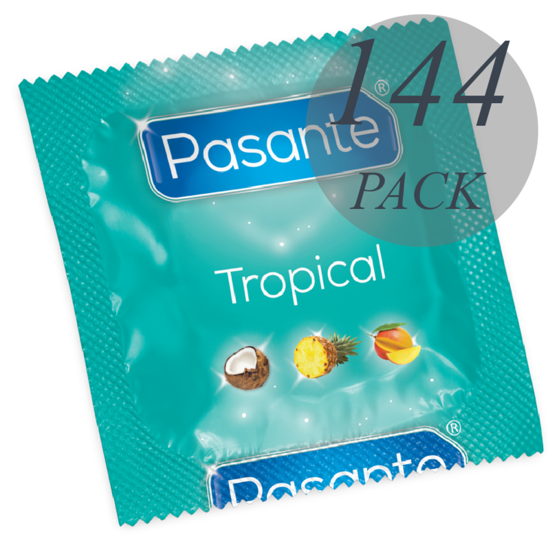 PASANTE - SACO TROPICAL DE PRESERVATIVOS 144 UNIDADES - Sexshoptuga  Sexshoptuga 