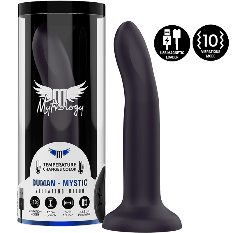 MYTHOLOGY - DUMAN MYSTIC DILDO M - VIBRADOR COMPATÍVEL COM A TECNOLOGIA WATCHME WIRELESS - Sexshoptuga 