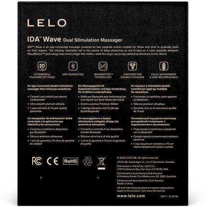 LELO - IDA WAVE CORAL MASSAGEIRO PARA CASAIS - Sexshoptuga 