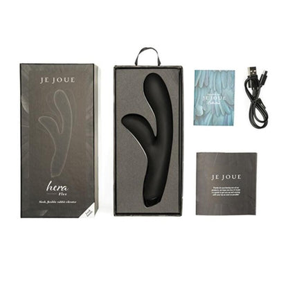 JE JOUE - VIBRADOR HERA FLEX COELHO - PRETO - Sexshoptuga 