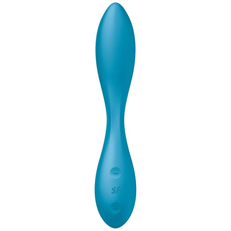 SATISFYER - MULTI VIBRADOR G-SPOT FLEX 1 AZUL - Sexshoptuga 