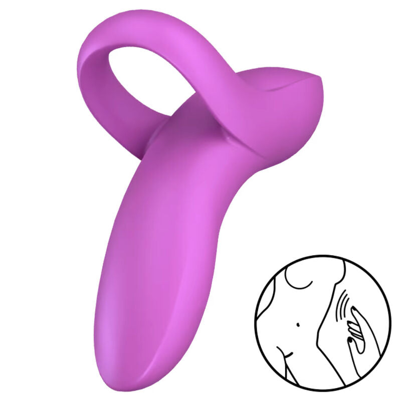 SATISFYER - VIBRADOR DE DEDO BOLD LOVER BRANCO - Sexshoptuga 