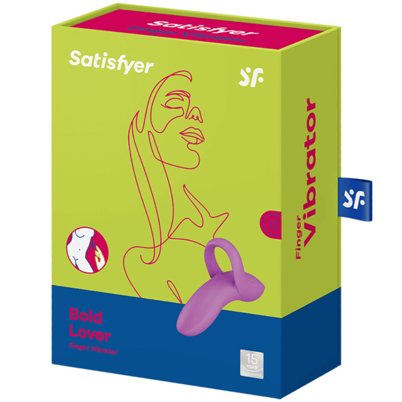 SATISFYER - VIBRADOR DE DEDO BOLD LOVER BRANCO - Sexshoptuga  Sexshoptuga 