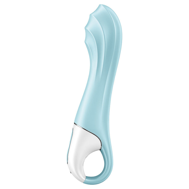 SATISFYER - AIR PUMP VIBRADOR 5+ APLICATIVO VIBRADOR INFLVEL G-SPOT AZUL - Sexshoptuga 