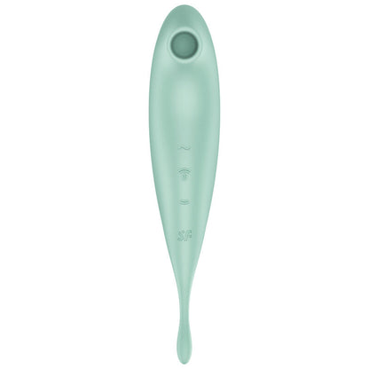 SATISFYER - TWIRLING PRO+ ESTIMULADOR DE PULSO DE AR E APLICATIVO VIBRADOR VERMELHO - Sexshoptuga 