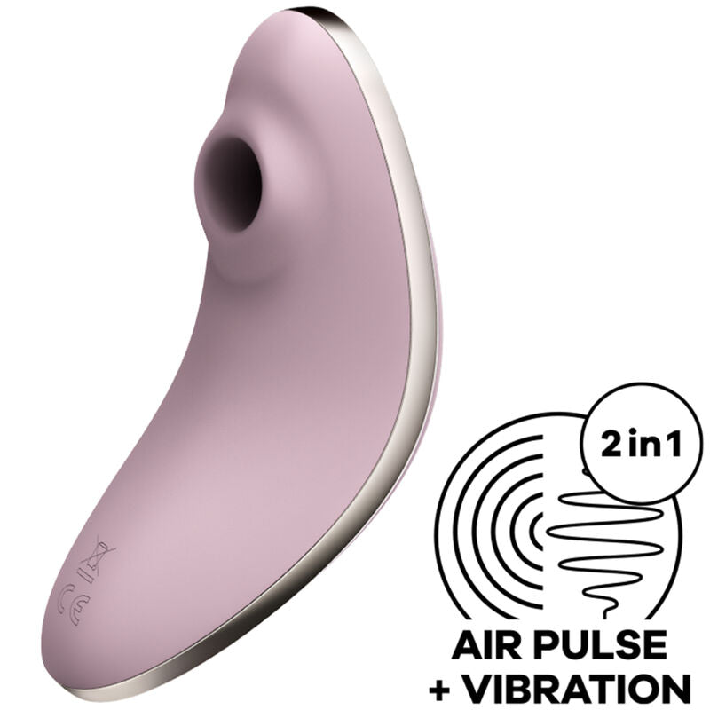 SATISFYER - VULVA LOVER 1 ESTIMULADOR E VIBRADOR DE PULSO DE AR VIOLETA - Sexshoptuga  Sexshoptuga 