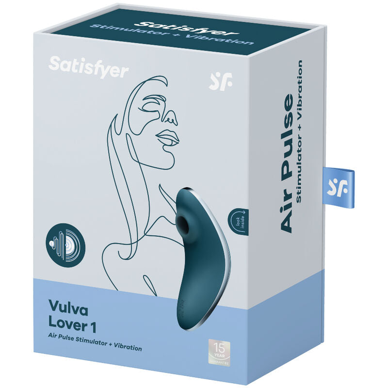 SATISFYER - VULVA LOVER 1 ESTIMULADOR E VIBRADOR DE PULSO DE AR VIOLETA - Sexshoptuga  Sexshoptuga 