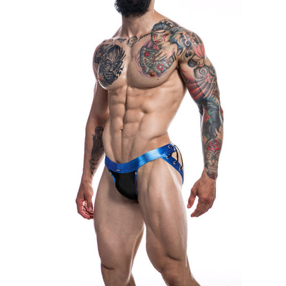 CUT4MEN - JOCKSTRAP DESIRE CUERO AZUL L - Sexshoptuga 