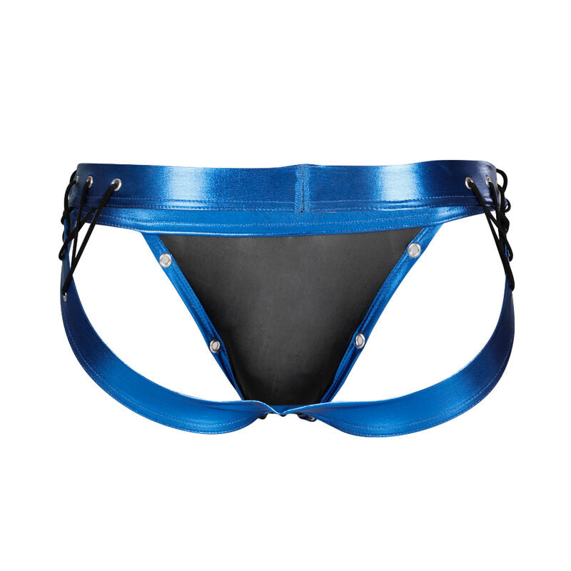 CUT4MEN - JOCKSTRAP DESIRE CUERO AZUL L - Sexshoptuga  Sexshoptuga 