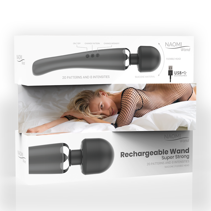 NAOMI WAND - NOVO MASSAGEADOR SUPER FORTE - Sexshoptuga 