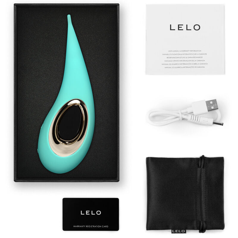 LELO - ESTIMULADOR DE CLITÓRIS DOT - AQUA - Sexshoptuga  Sexshoptuga 