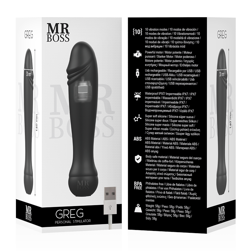 MR BOSS - ESTIMULADOR PESSOAL GREG - Sexshoptuga 