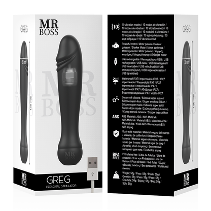 MR BOSS - ESTIMULADOR PESSOAL GREG - Sexshoptuga 