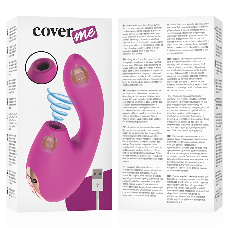 COVERME - SUCÇÃO CLITORIANA E PODEROSO VIBRADOR G-SPOT RUSH - Sexshoptuga 