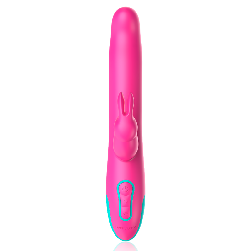 HAPPY LOKY - PLUTO COELHO VIBRADOR E ROTADOR RELÓGIO COM TECNOLOGIA SEM FIO COMPATÍVEL - Sexshoptuga  Sexshoptuga 