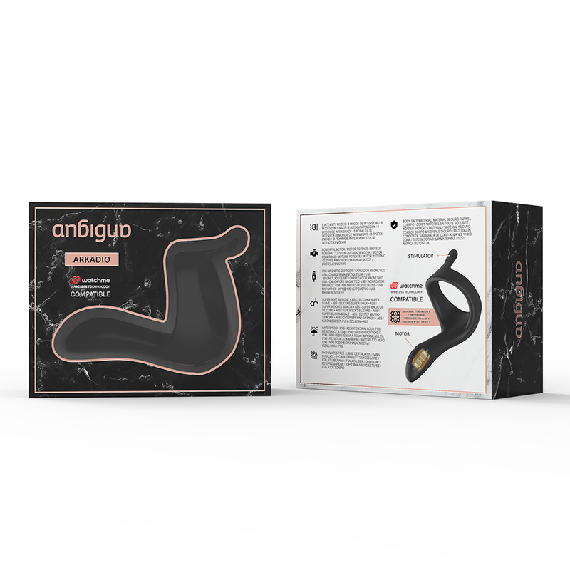 ANBIGUO - ESTIMULADOR DE GLÂNDULA ARKADIO E PERÍNEO COMPATÍVEL COM A TECNOLOGIA WATCHME WIRELESS - Sexshoptuga  Sexshoptuga 