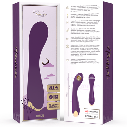 TREASURE - HANSEL G-SPOT VIBRATOR WATCHME WIRELESS TECHNOLOGY COMPATÍVEL - Sexshoptuga 