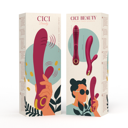 CICI BEAUTY - PREMIUM SILICONE COELHO VIBRADOR - Sexshoptuga 