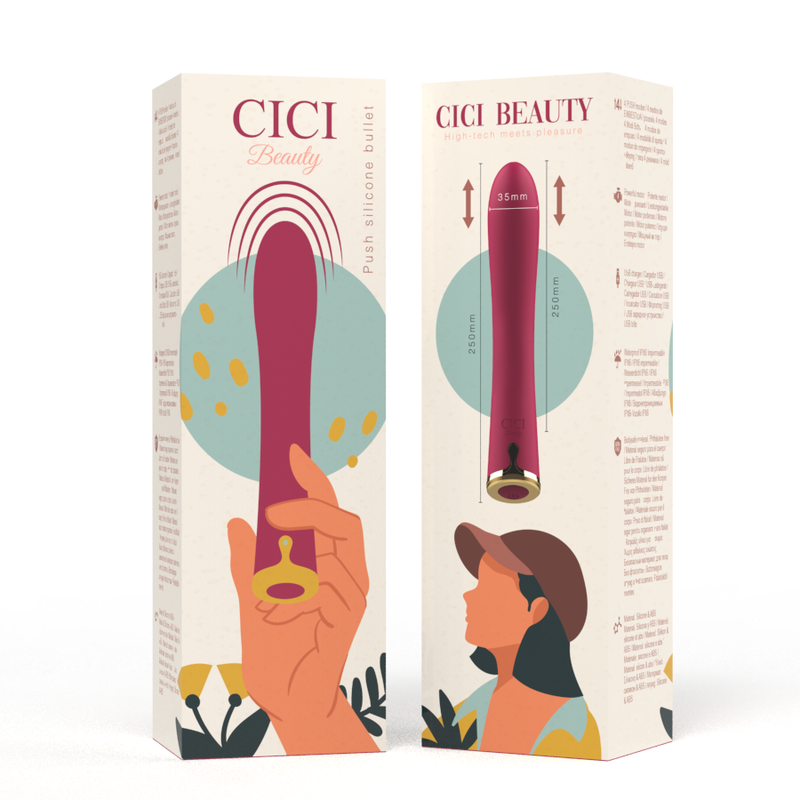 CICI BEAUTY - PREMIUM SILICONE PUSH BULLET - Sexshoptuga 