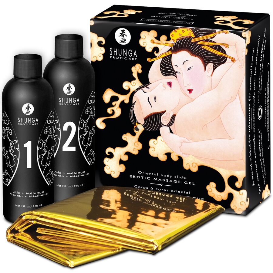 SHUNGA - GEL DE MASSAGEM ERÓTICO CORPO A CORPO MELÃO ORIENTAL MANGA - Sexshoptuga Sexshoptuga 