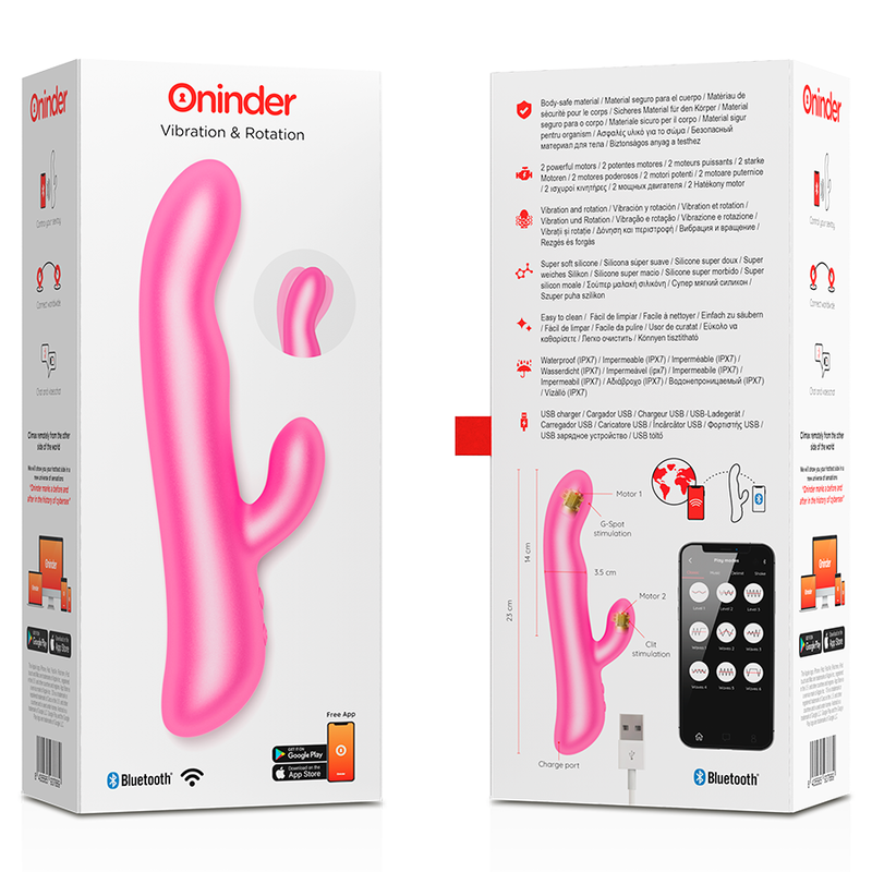 ONINDER - OSLO VIBRATION & ROTATION PINK - APLICATIVO GRATUITO - Sexshoptuga  Sexshoptuga 