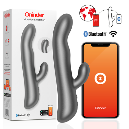 ONINDER - OSLO VIBRATION & ROTATION PINK - APLICATIVO GRATUITO - Sexshoptuga 