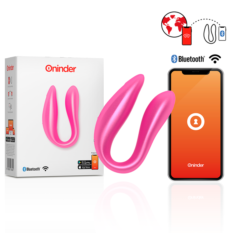 ONINDER - LISBOA G-SPOT & CLITORAL STIMULATOR BLACK - APLICAÇÃO GRATUITA - Sexshoptuga 